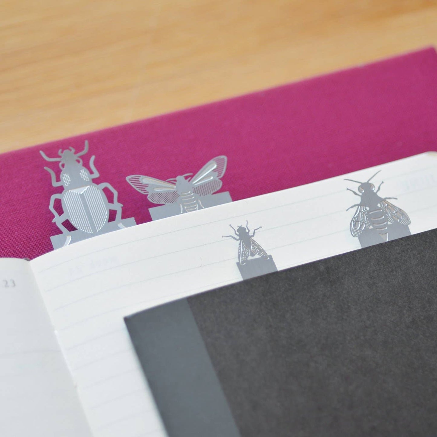 Another Studio Bookmark set - Insects & Bugs metal page markers