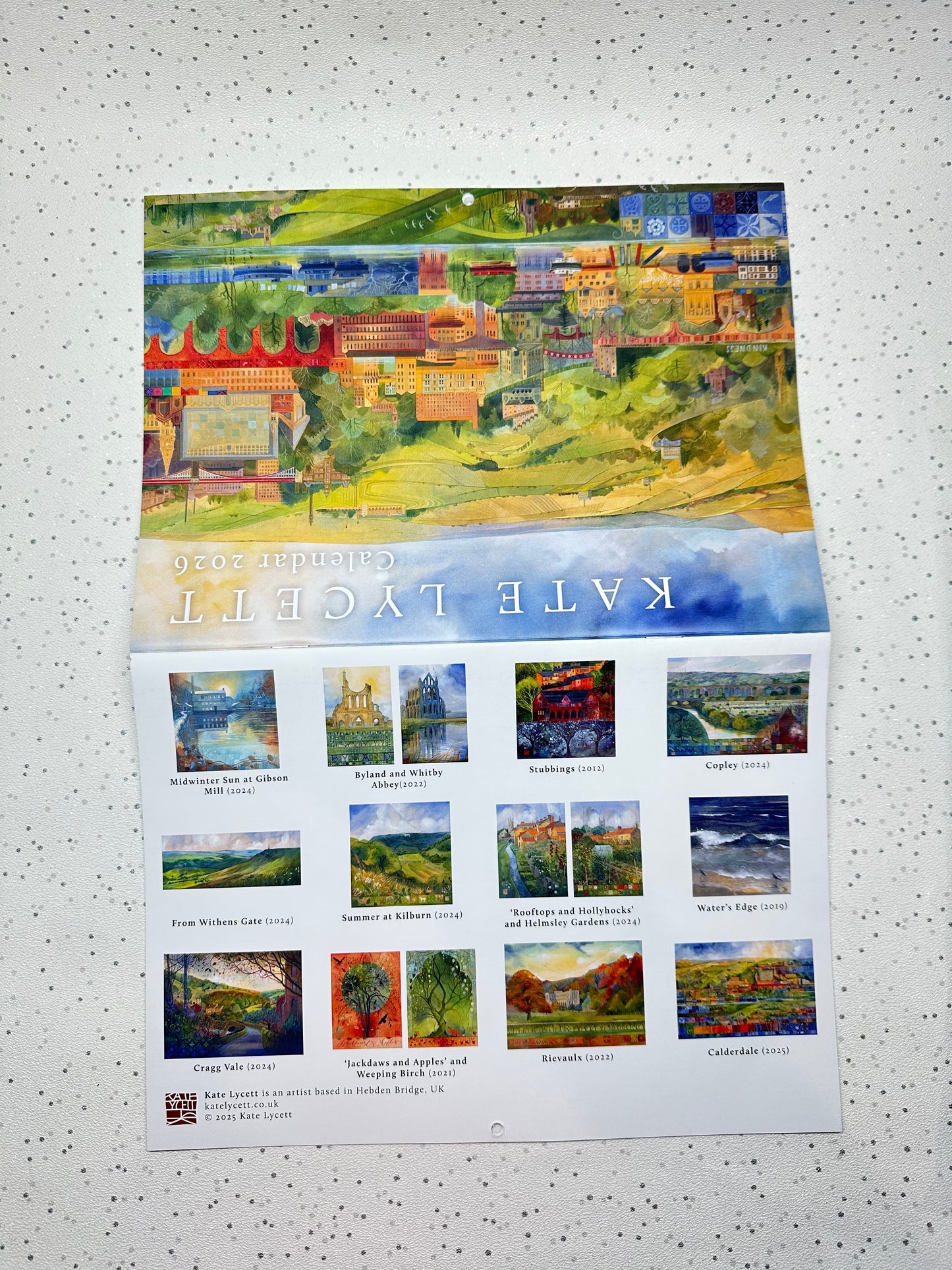 open 2026 calendar showing all the images