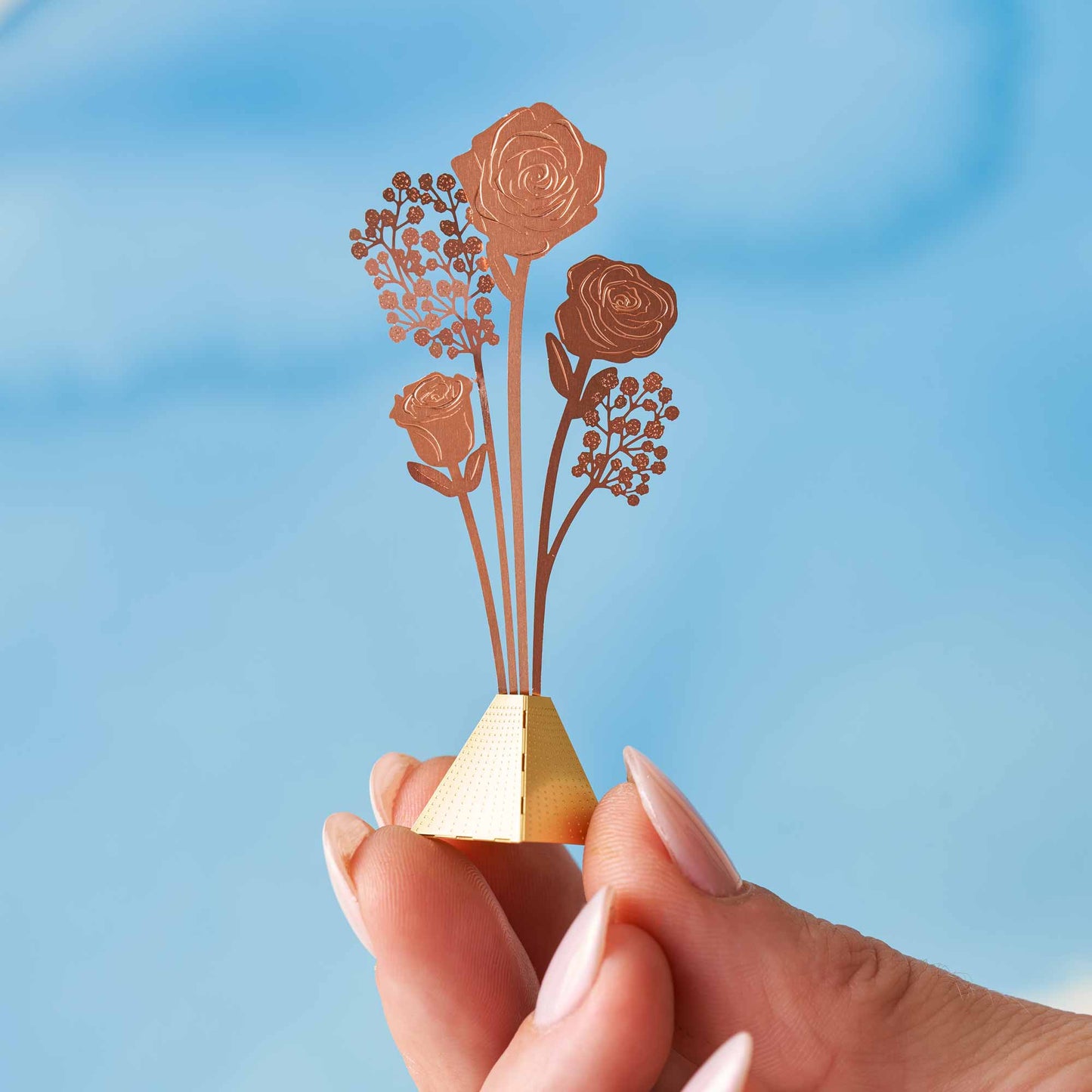 Another Studio - Rose Tiny Bouquet - Copper or Brass