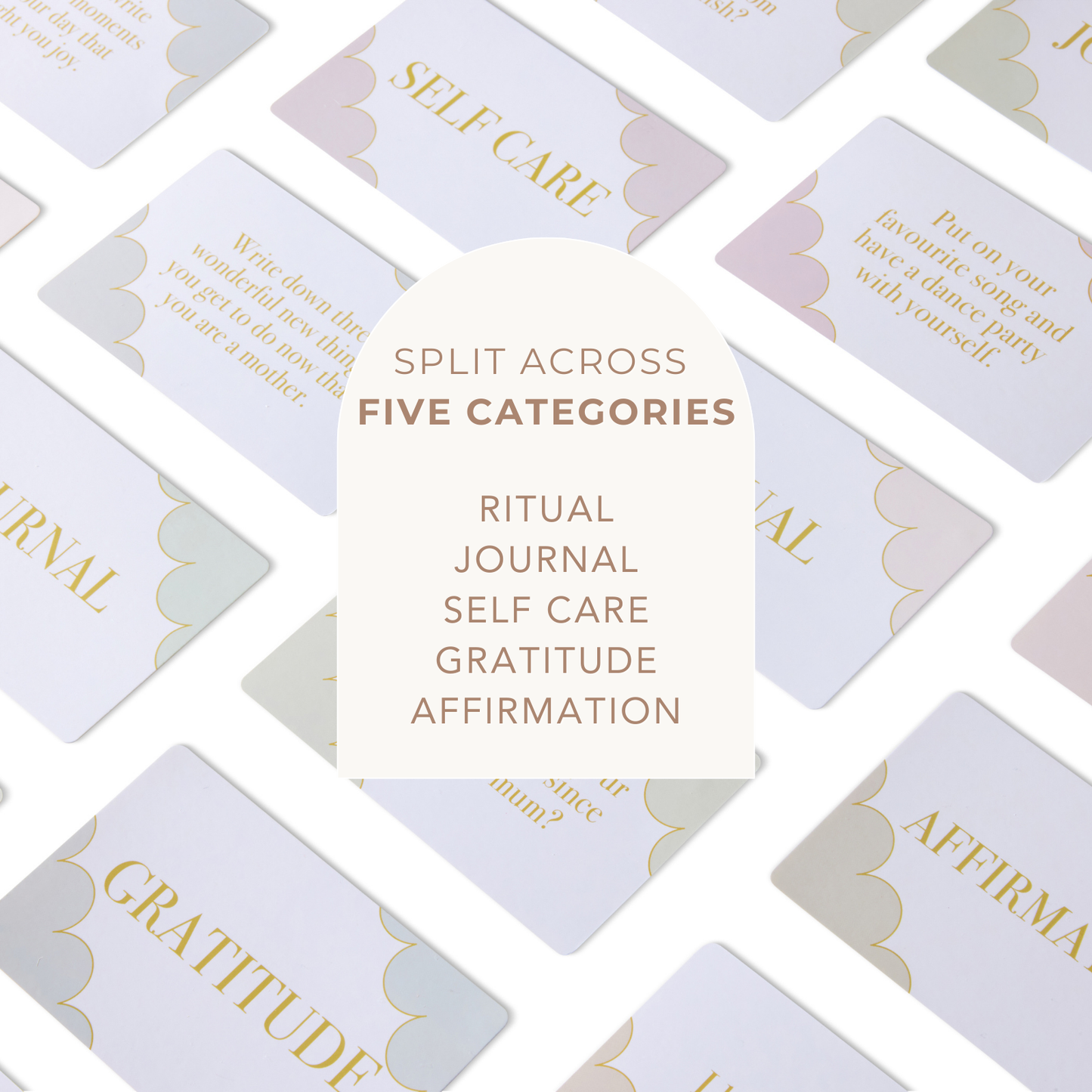 5 categories for LSW mind cards new mum edition