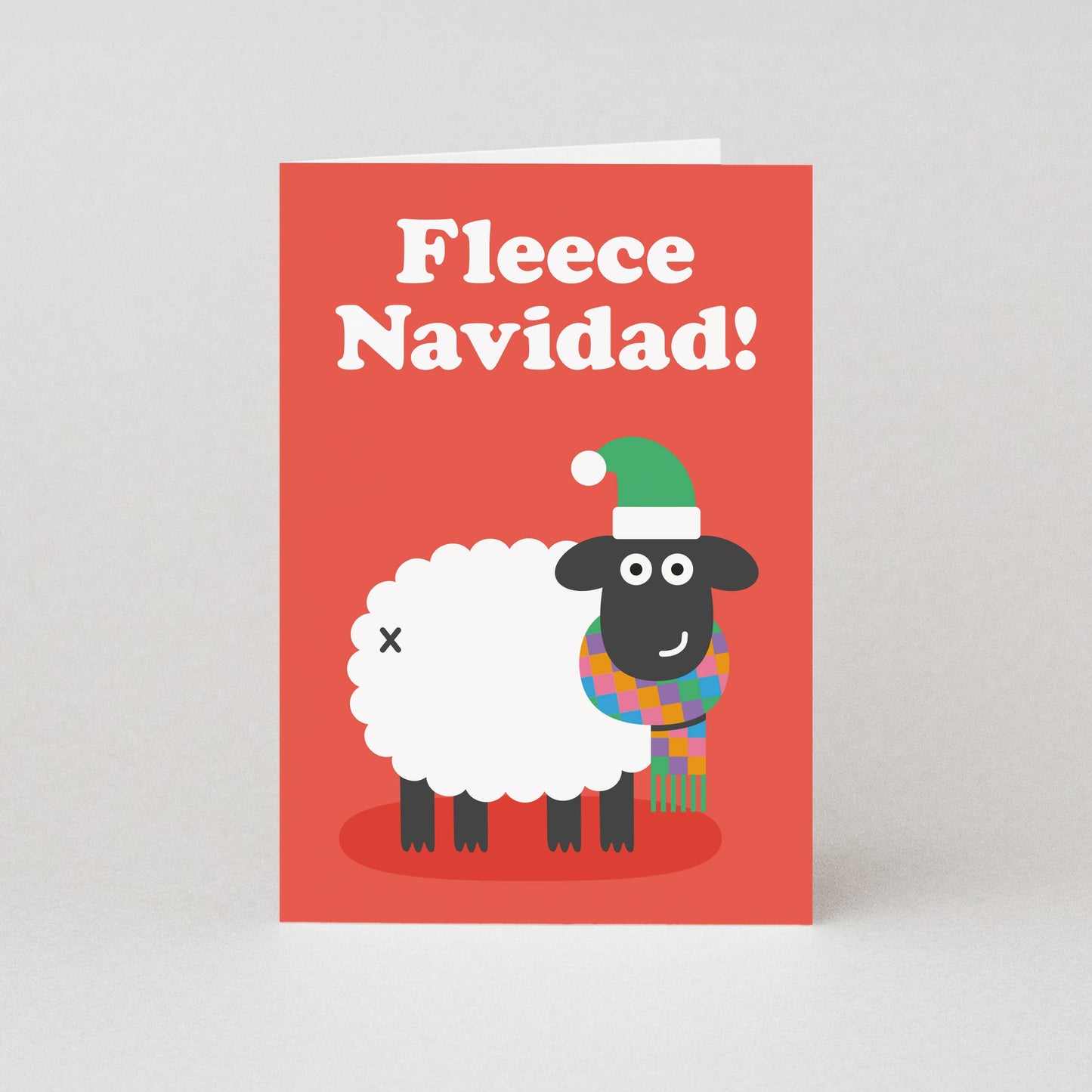 Fleece Navidad Christmas Card by Studio Boketto