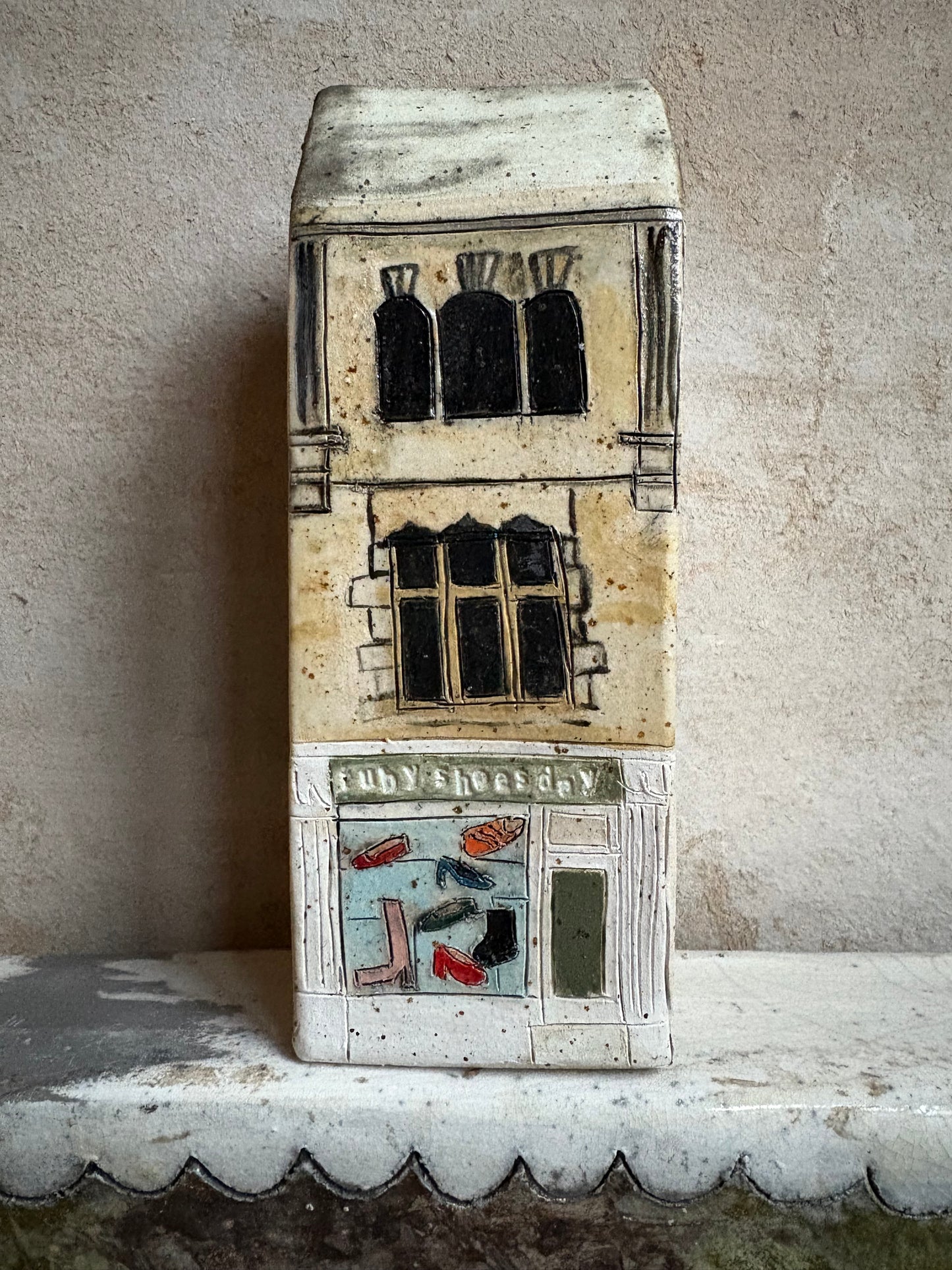 Amanda Banham ceramic Rubyshoesday building