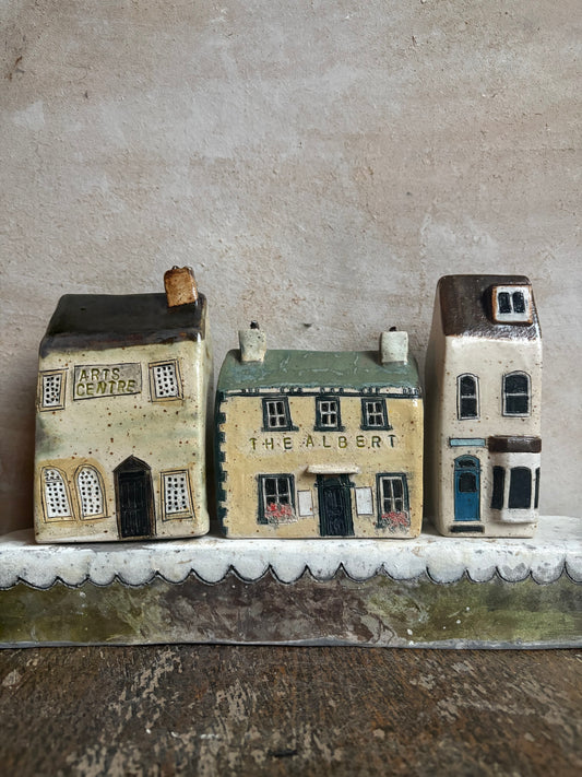 Ceramic buildings by Amanda Banham