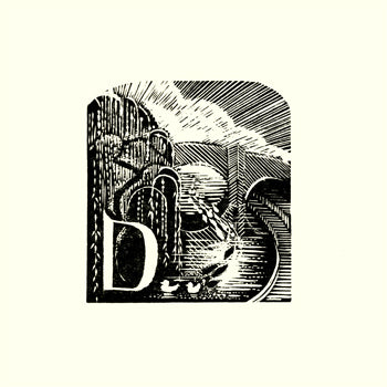 Kate Lycett,wood engraving,Hebden Bridge, A-Z,Duck Race,print,illustration of a bridge with some water and ducks