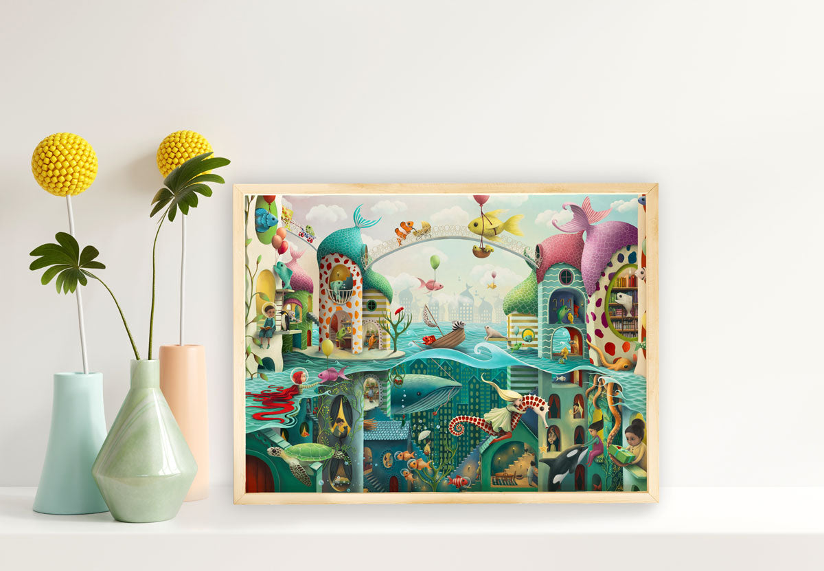 Demelsa Haughton - If Fish Could Walk print artwork