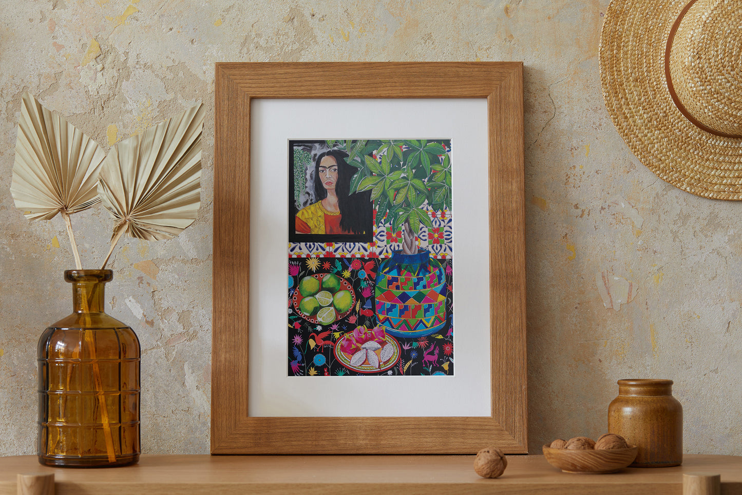 Donna Flowers-Dorning - Frida With Limes - A4 print artwork