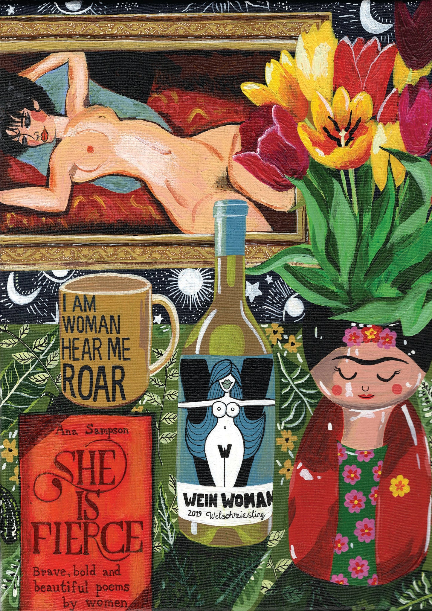 Donna Flowers-Dorning - I Am Woman - A4 print artwork