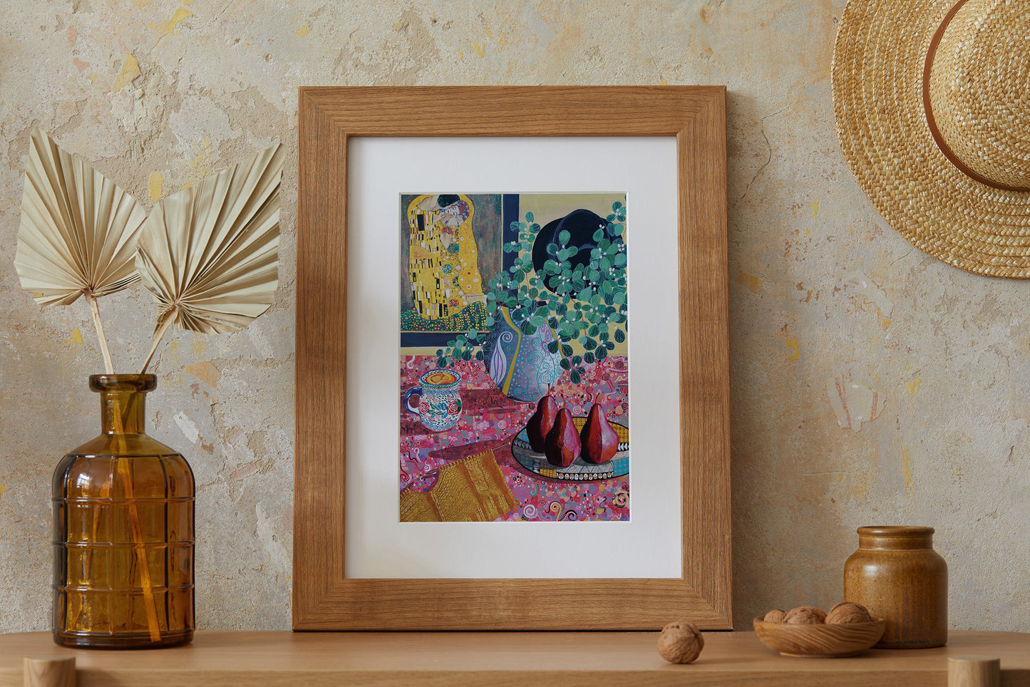 Donna Flowers-Dorning - Klimt Kiss - A4 print artwork