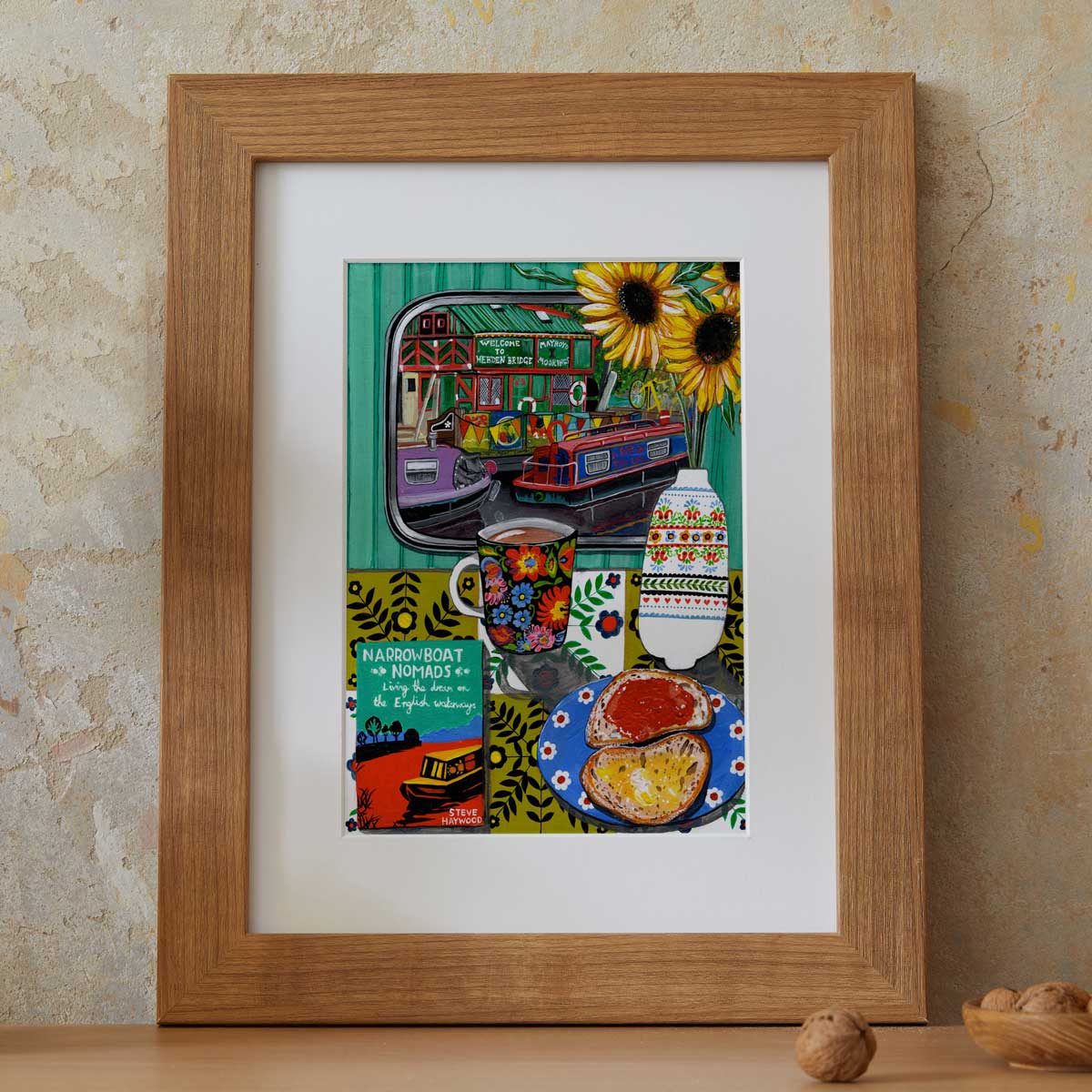 Donna Flowers-Dorning - Narrowboat Nomads - A4 print artwork