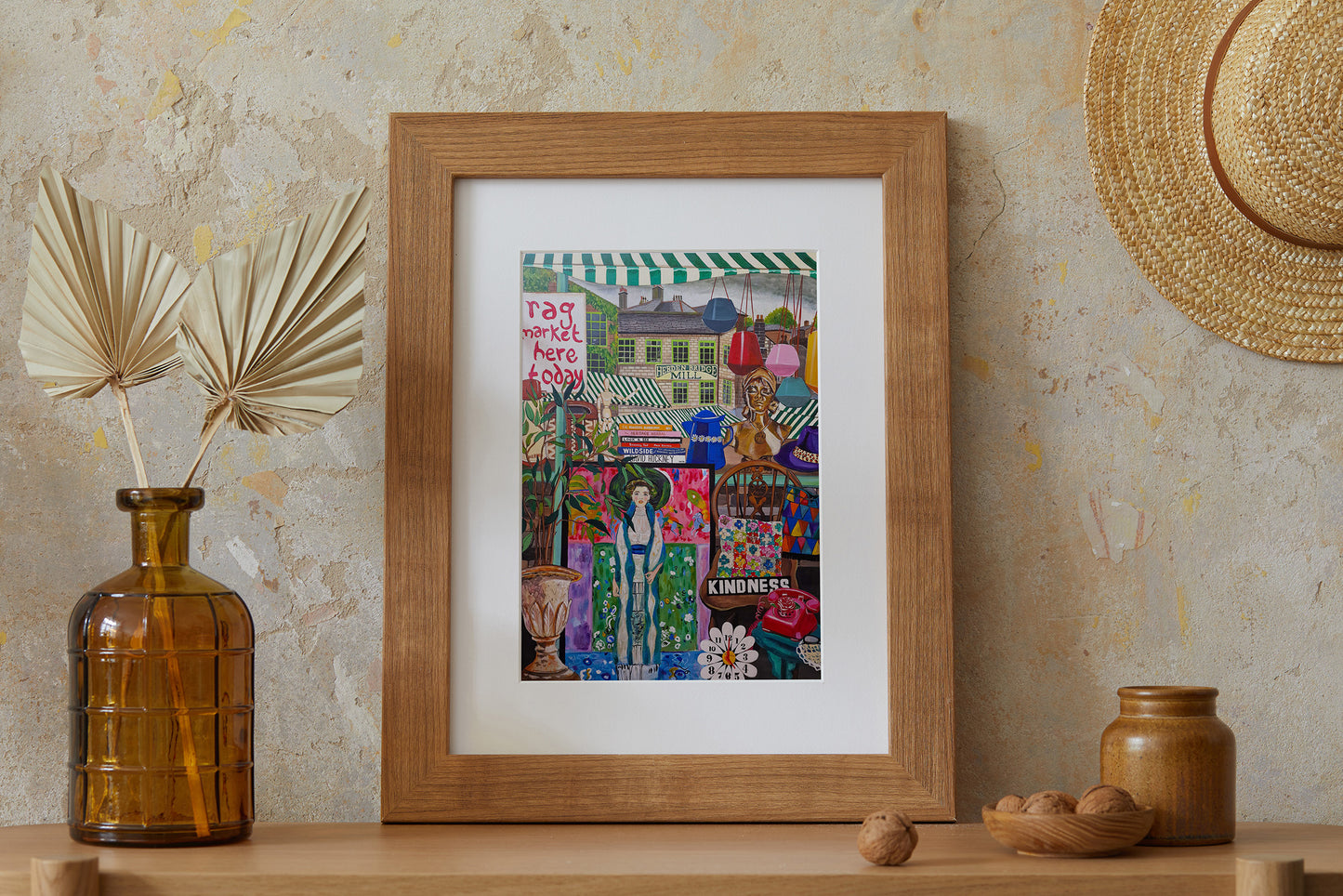 Donna Flowers-Dorning - Rag Market - A4 print artwork