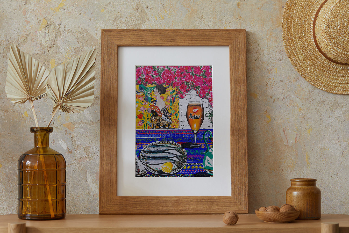 Donna Flowers-DorninDonna Flowers-Dorning - Santorini - A4 print artworkg - Santorini - A4 print artwork