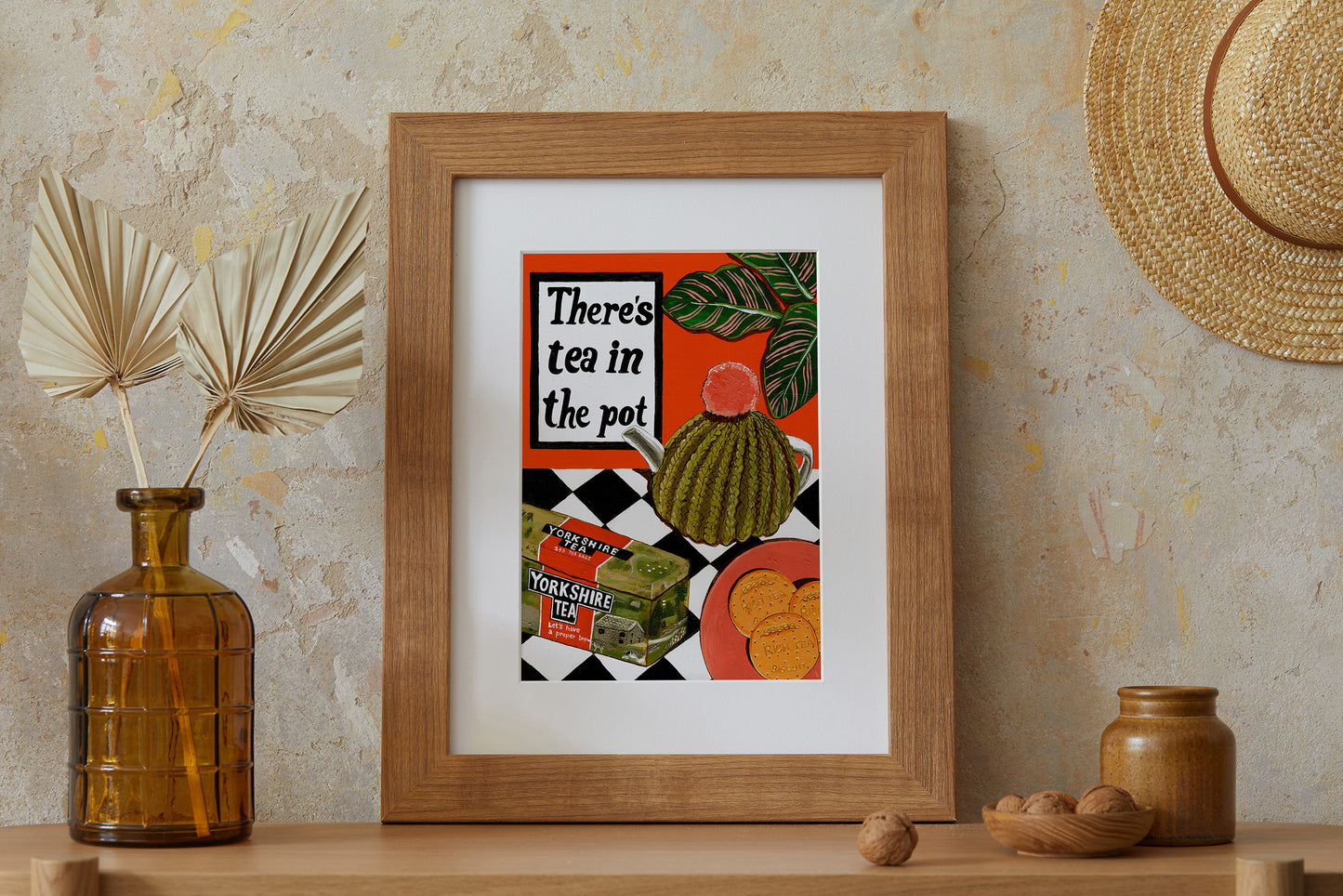 Donna Flowers-Dorning - There's Tea In The Pot - A4 print artwork