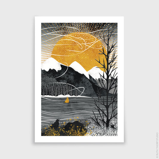 Ruth Thorp - Sail On The Wind - A4 print artwork