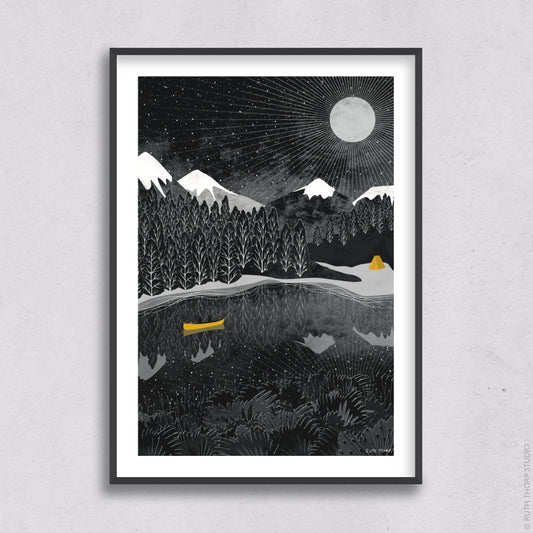 Ruth Thorp - Night Paddle - A4 print artwork