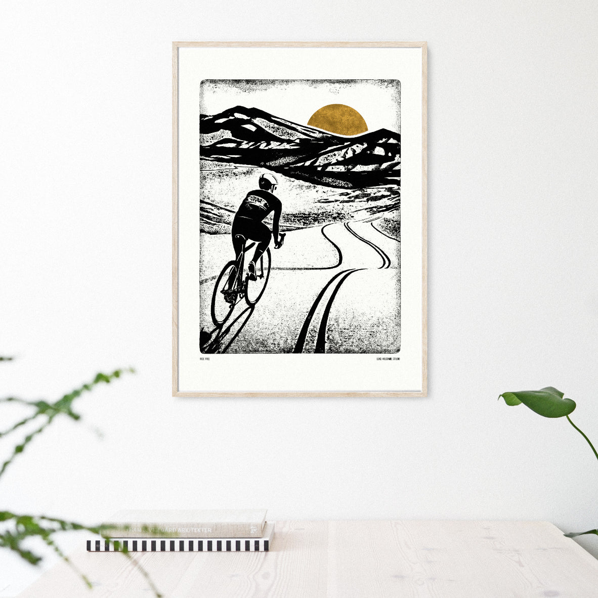 Luke Holcombe - Mountain High Collection - Ride Free artwork A4 print