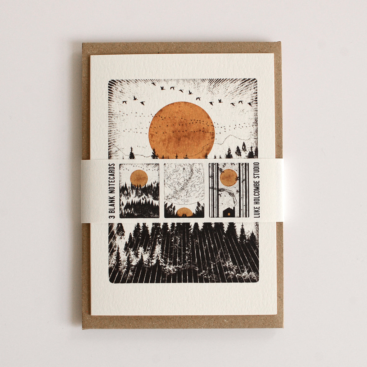 Luke Holcombe - Wilderness - Pack of 3 cards greetings cards Heart Gallery