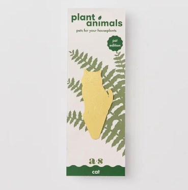 Packaged plant animal by Another Studio cat in brass