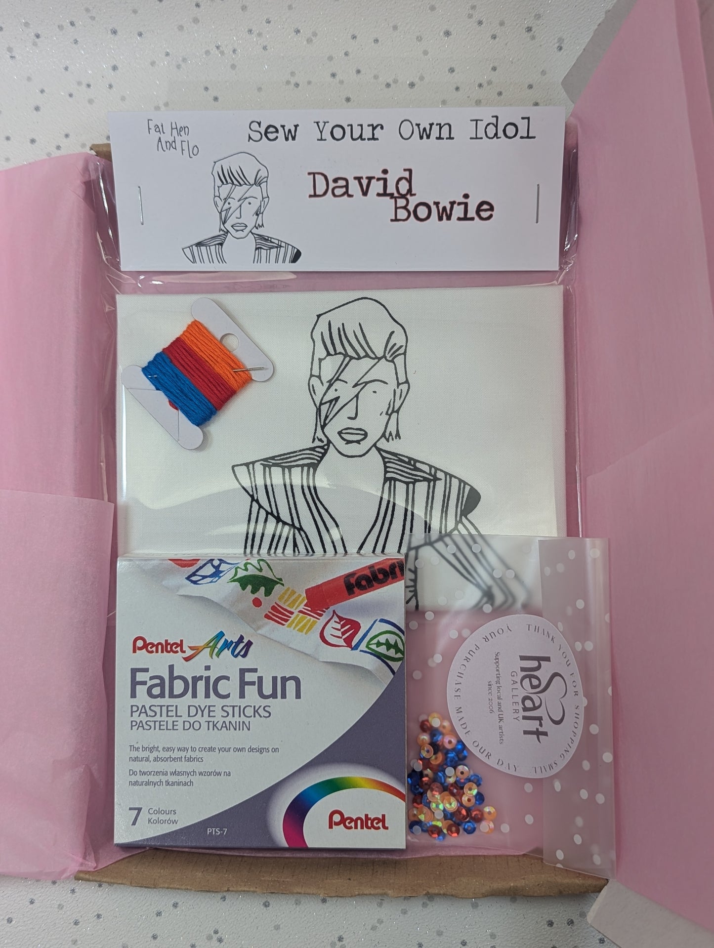 Sew Your Own letterbox gift - David Bowie - pimp your idol