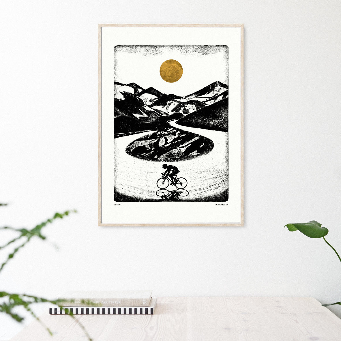 Luke Holcombe - Mountain High Collection - Switchback artwork A4 print