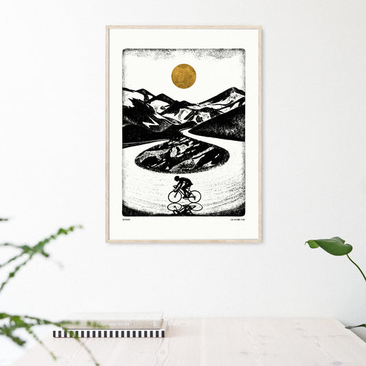 Luke Holcombe - Mountain High Collection - Switchback artwork A4 print
