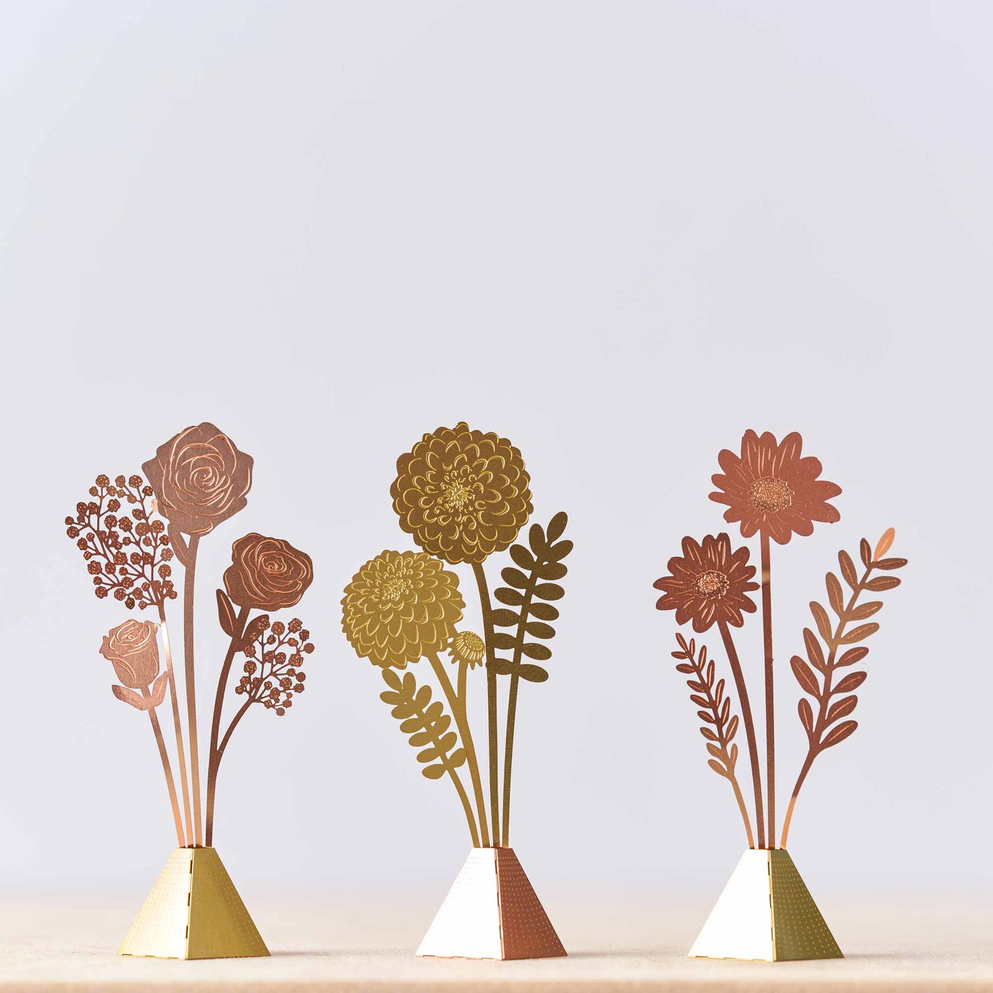 Three tiny flower bouquets by Another Studio for Heart Gallery