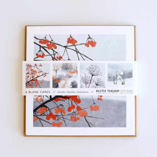 Ruth Thorp - Winter Garden - Pack of 4 Cards artwork