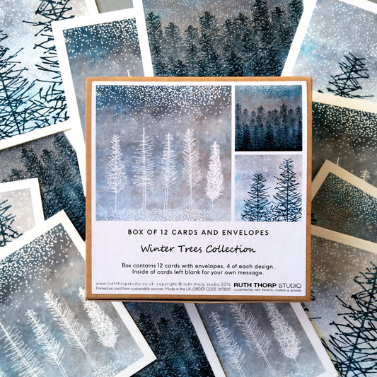 Ruth Thorp - Winter Trees - Box of 12 Cards artwork