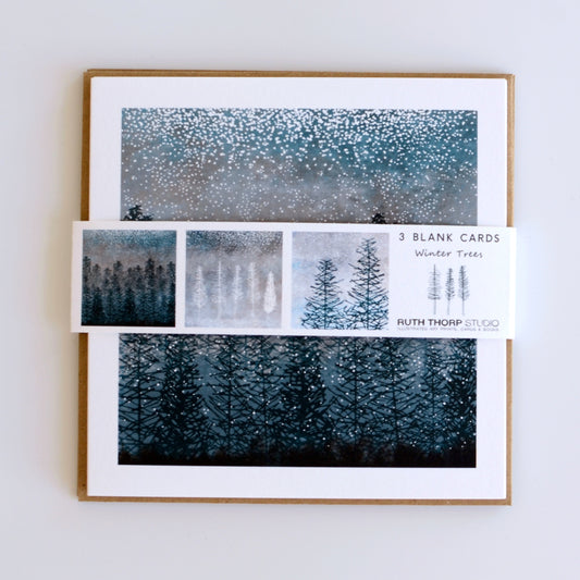 Ruth Thorp - Winter Trees - Pack of 3 Cards artwork