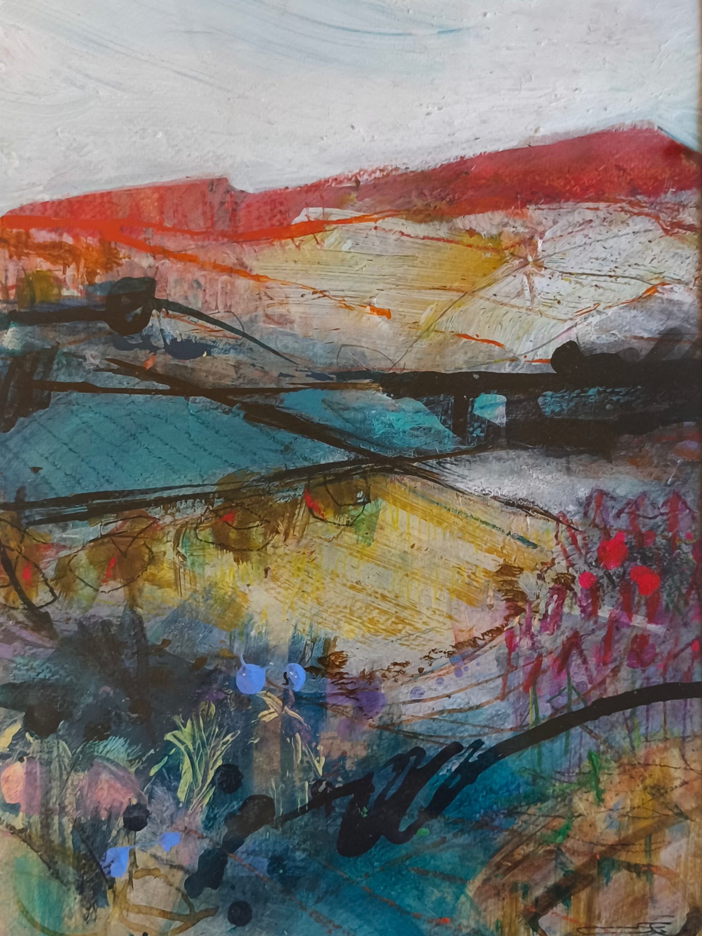 Walshaw Dean original painting by Louise Teal for Heart Gallery. Portrait of a Northern Town