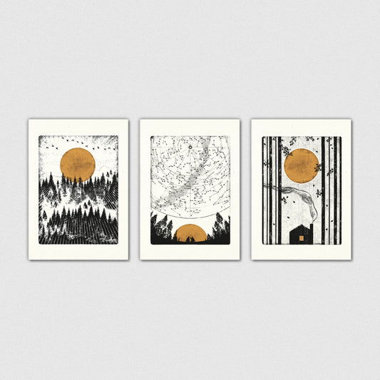 Luke Holcombe - Wilderness - Pack of 3 cards greetings cards