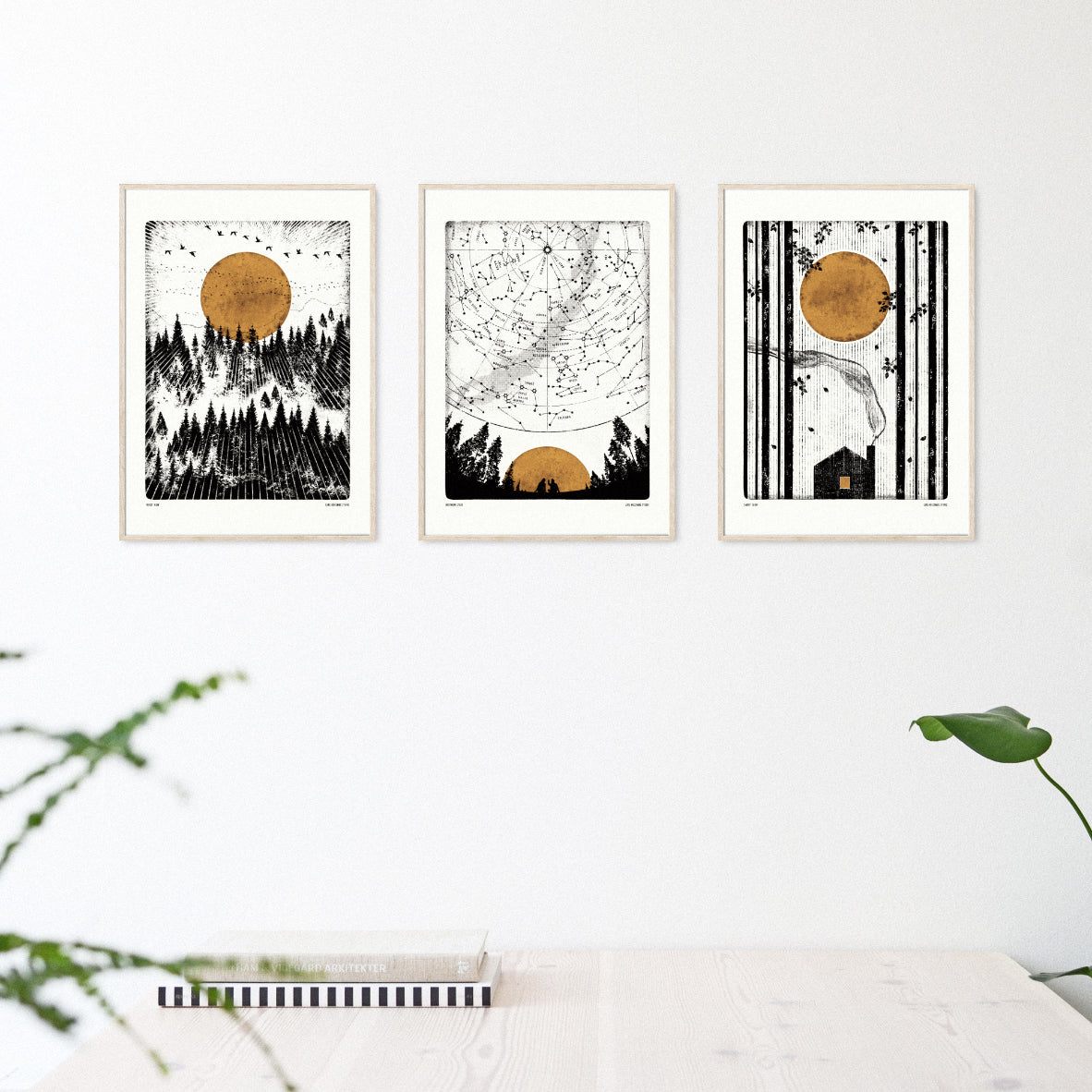 Luke Holcombe - Wilderness Collection - Northern Stars artwork A4 print