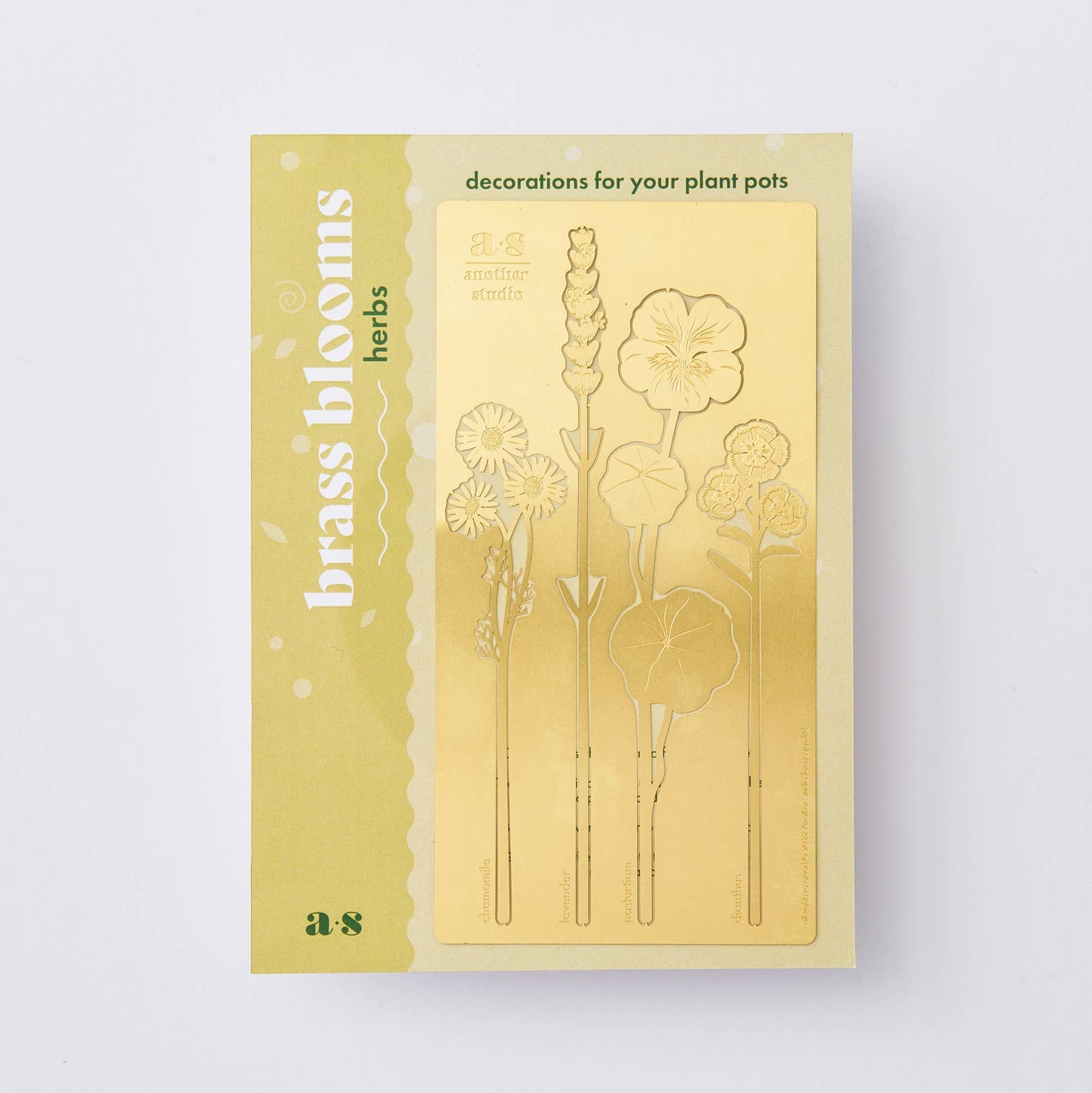 Another Studio - Brass Bloom Herbs plant decoration