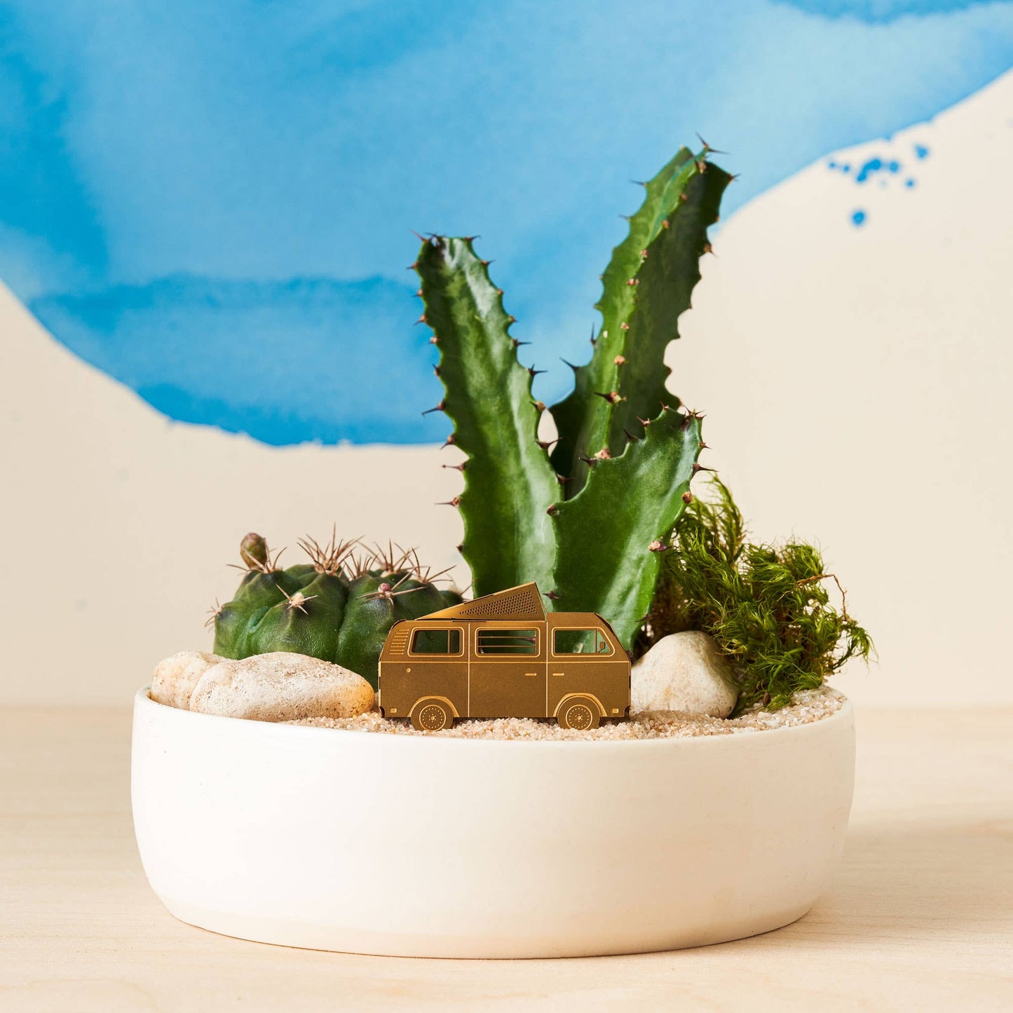 Another Studio - Campervan Mini Model, DIY brass metal building ornament