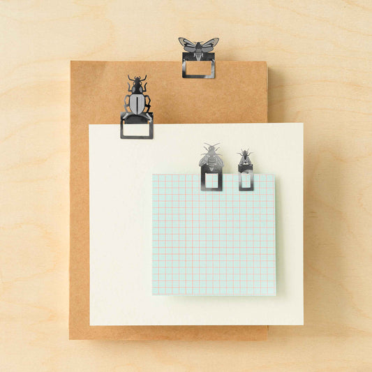 Another Studio Bookmark set - Insects & Bugs metal page markers