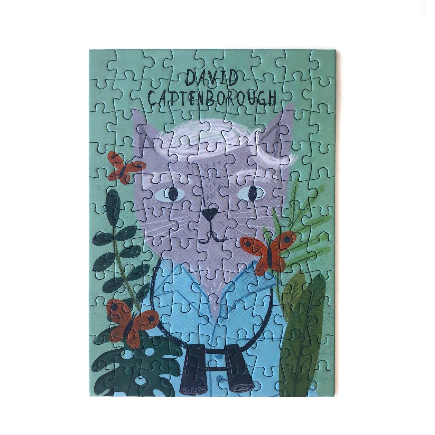 David Cattenborough - 99 Piece Mini Cat Jigsaw Puzzle