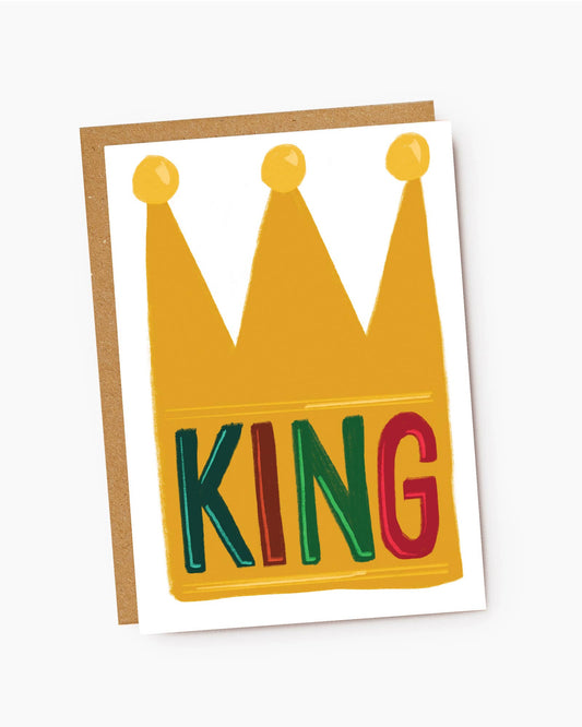 King Crown Father's Day Card by Jade Fisher