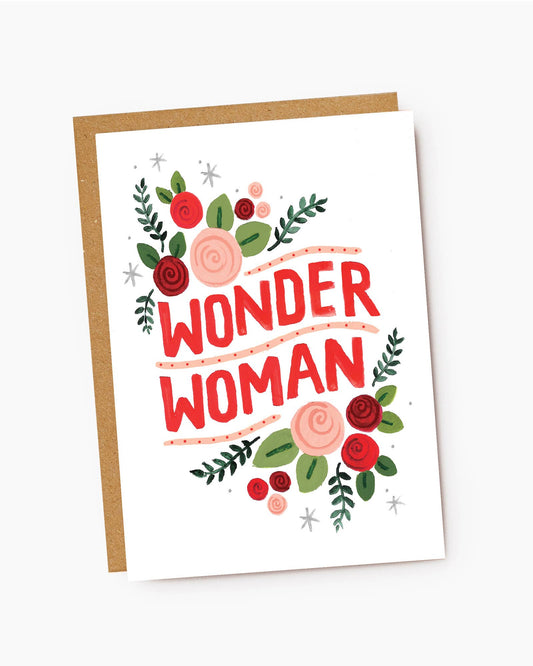 Wonder Woman card by Jade Fisher