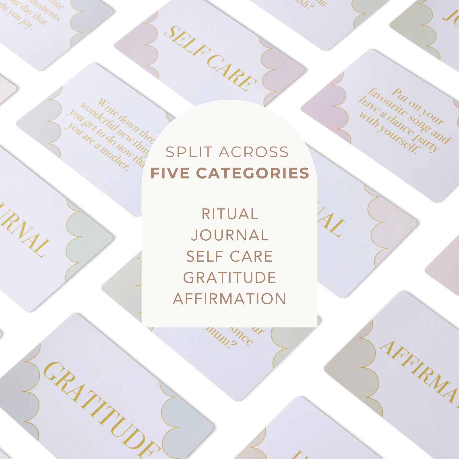 5 categories for LSW mind cards new mum edition