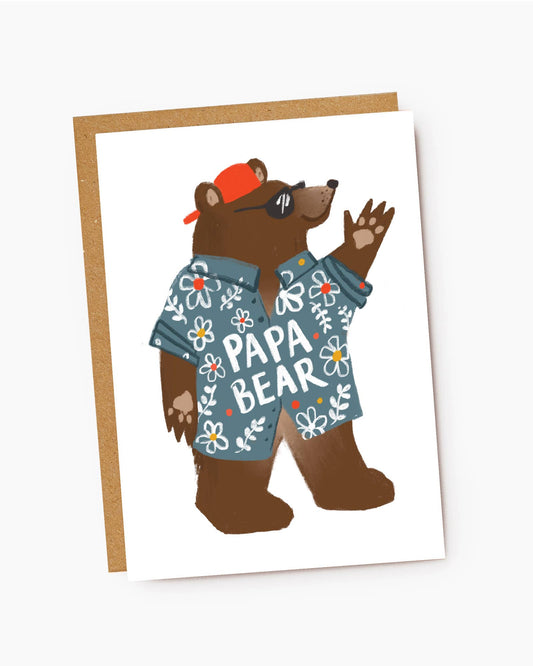 Papa Bear Father's Day Card by Jade Fisher