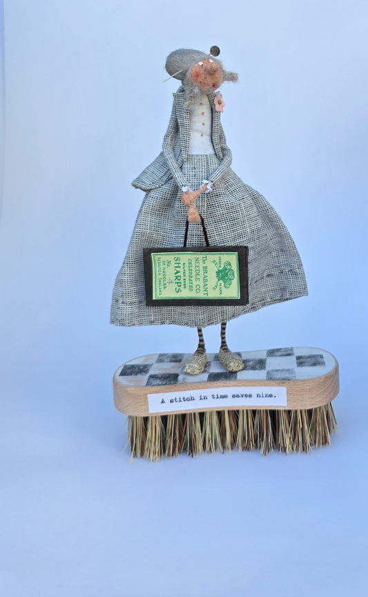 A_Stitch_in_time sculpture by Kate Toms for Heart Gallery