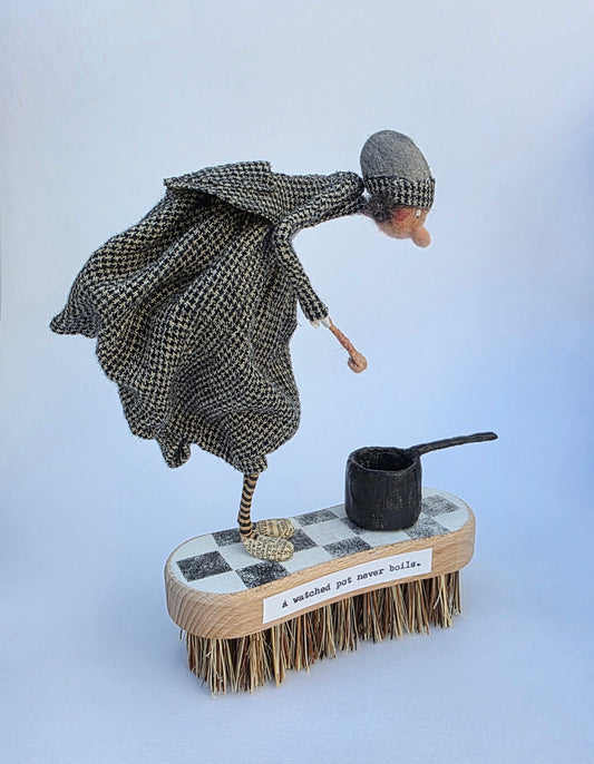 A Watched Pot Never Boils sculpture by Kate Toms for Heart Gallery