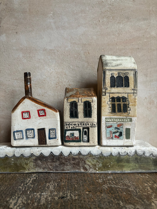 Amanda Banham ceramic buildings Hebden Bridge