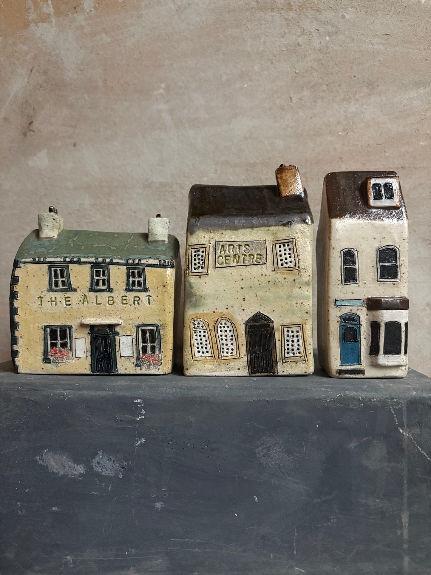 Amanda Banham ceramic buildings Hebden Bridge
