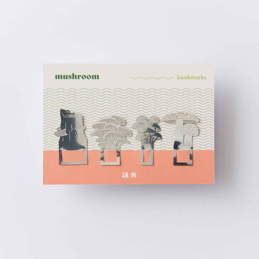 Another Studio stainless mushroom page markers for Heart Gallery
