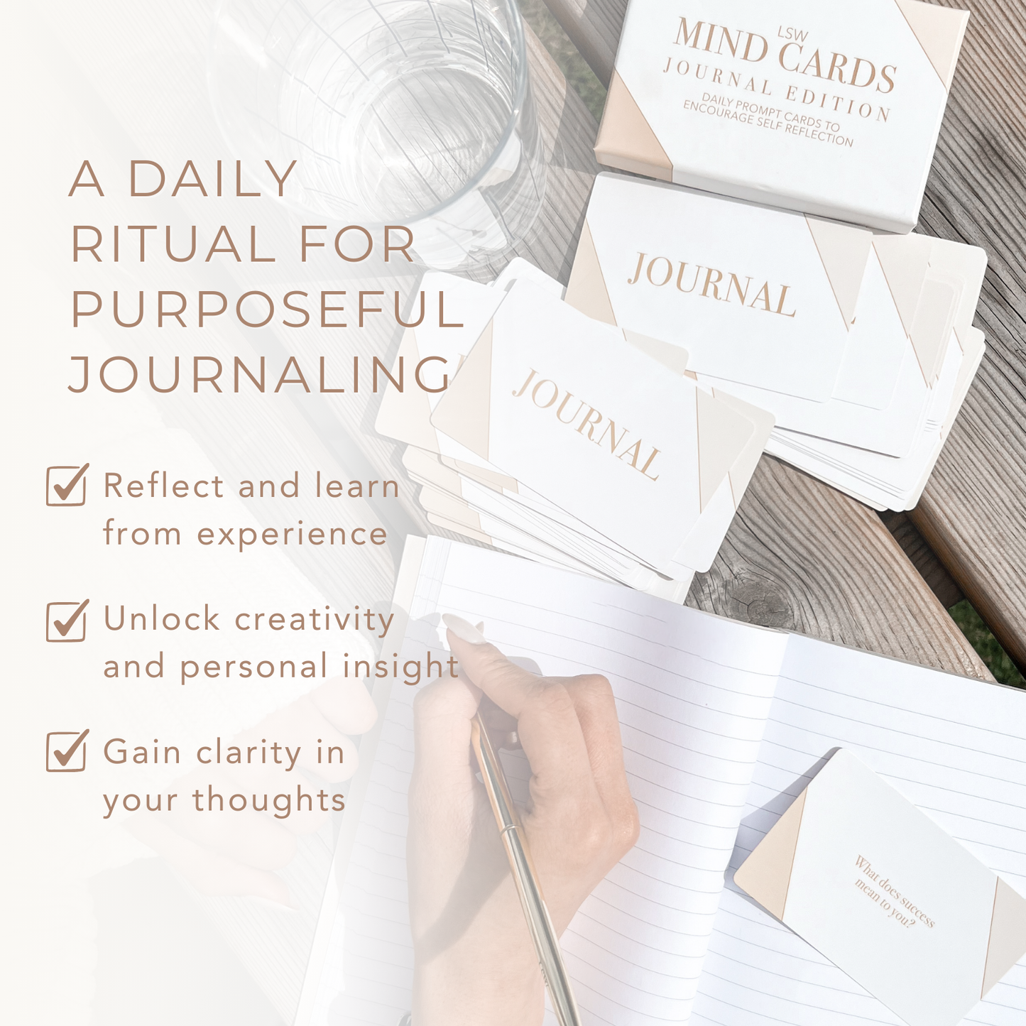 LSW Mind Cards Journal Edition guided prompts for deeper reflection for Heart Gallery