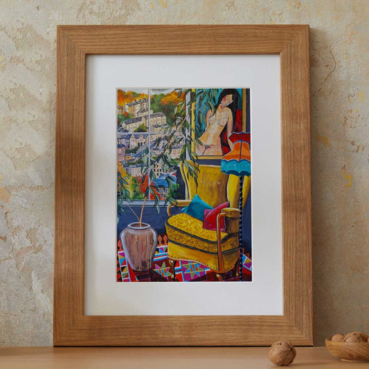 Donna Flowers-Dorning -  Bohemian House View - A4 print artwork