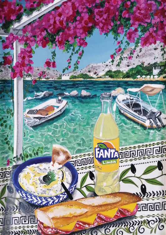 Donna Flowers-Dorning - Fanta Limon - A4 print artwork
