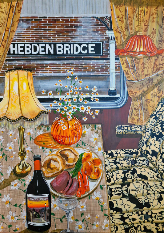 ning -  Hebden Steam Train - A4 print artwork