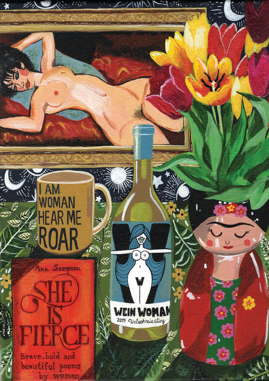 Donna Flowers-Dorning -  I Am Woman - A4 print artwork