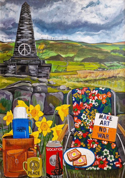 Donna Flowers-Dorning -  Make Art Not War - A4 print artwork